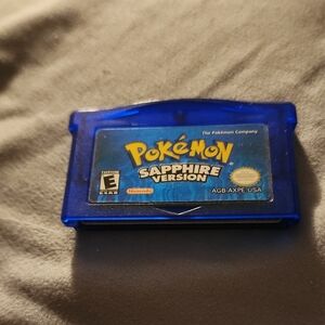 Nintendo Pokémon Sapphire Game Blue Cartridge